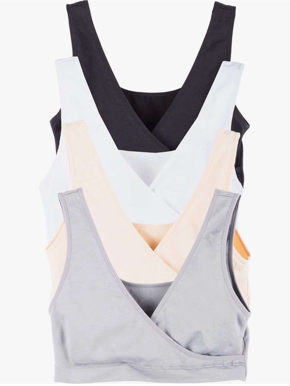 4 Pack Nursing Seamless Wrap Bralette